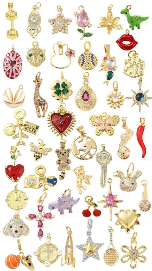 pau jewelry Charm Necklaces Charm