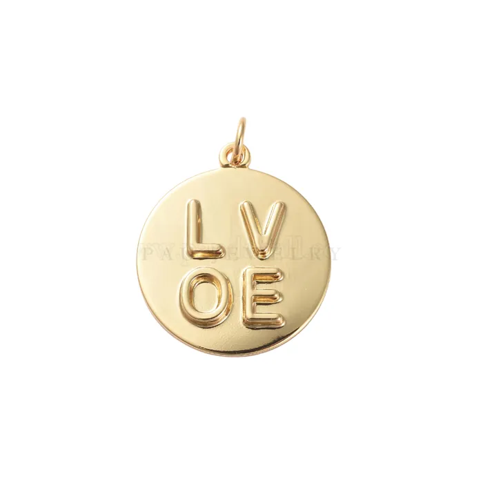 pau jewelry Charm Necklaces Love medal charm