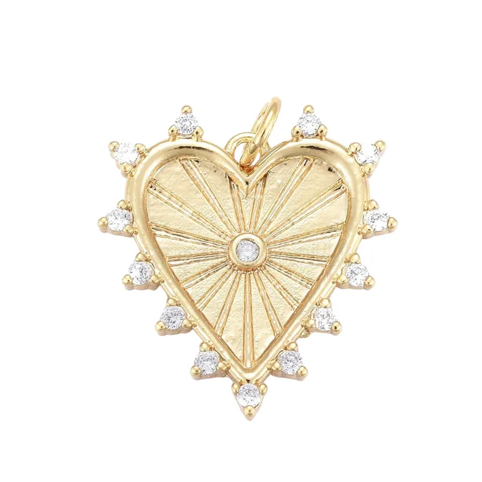 pau jewelry Charm Necklaces Sacred heart charm