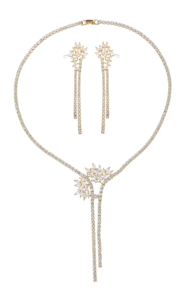 PreStyled Sets Eye Candy LA April CZ 18K Gold Plated CZ Earring Set PreStyled Sets Eye Candy LA April CZ 18K Gold Plated CZ Earring Set