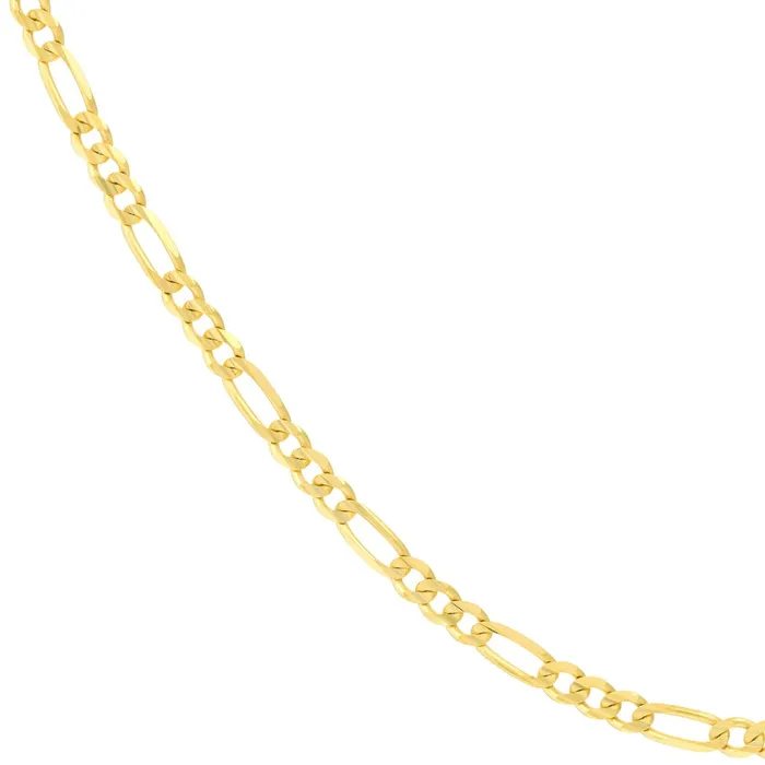 PreStyled Sets Metal Marketplace 10K Yellow Gold 9 Solid Chain Figaro