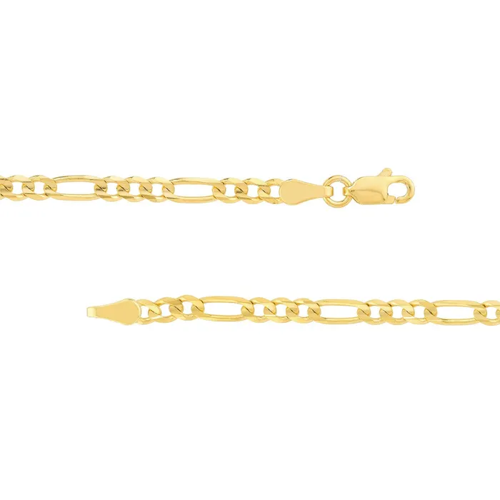 PreStyled Sets Metal Marketplace 10K Yellow Gold 9 Solid Chain Figaro PreStyled Sets Metal Marketplace 10K Yellow Gold 9 Solid Chain Figaro