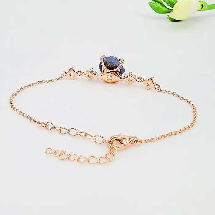 Raw Blue Sapphire Bracelet Uniquelan Jewelry Bracelets Raw Blue Sapphire Bracelet Uniquelan Jewelry Bracelets