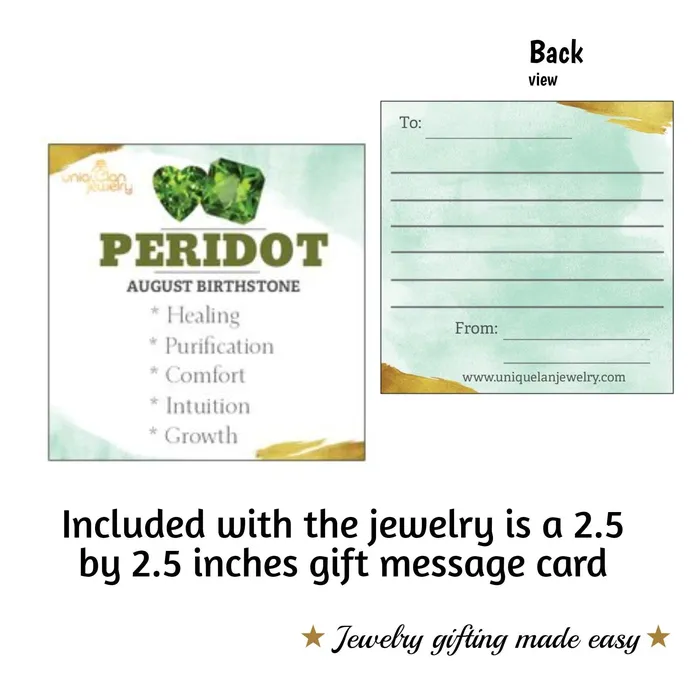 Raw Peridot Bracelet and Ring Set Uniquelan Jewelry Bracelets