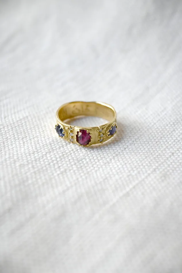 Rings Atelier Narc 3 Gem Band Ring