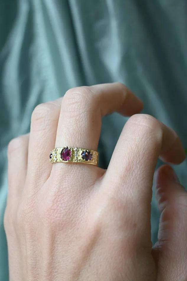 Rings Atelier Narc 3 Gem Band Ring
