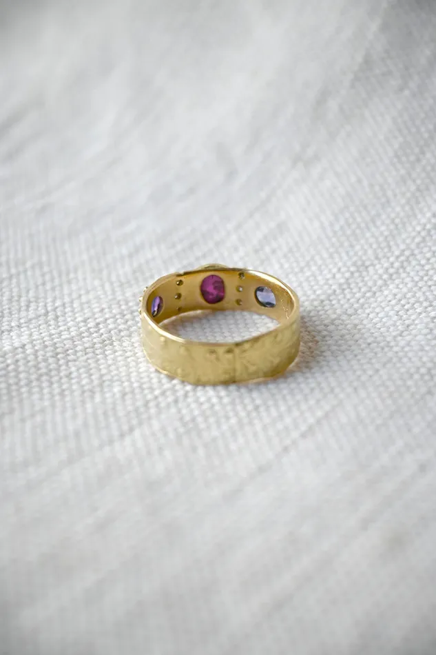 Rings Atelier Narc 3 Gem Band Ring