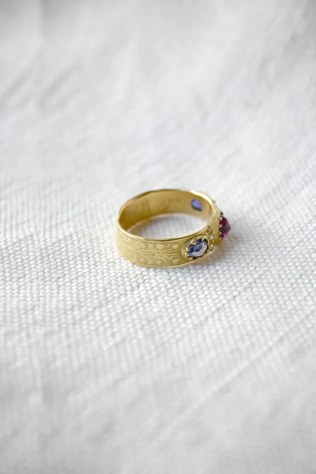 Rings Atelier Narc 3 Gem Band Ring