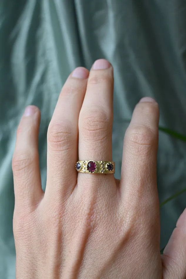 Rings Atelier Narc 3 Gem Band Ring
