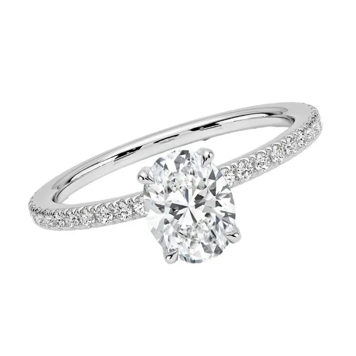Rings Beauvince Beauvince GIA Certified 100 Carat Oval FSI1 Engagement Ring Rings Beauvince Beauvince GIA Certified 100 Carat Oval FSI1 Engagement Ring