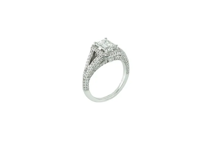 Rings Crown Jewels Coin 181 ctw GIA Certified Emerald Cut Diamond Engagement Ring
