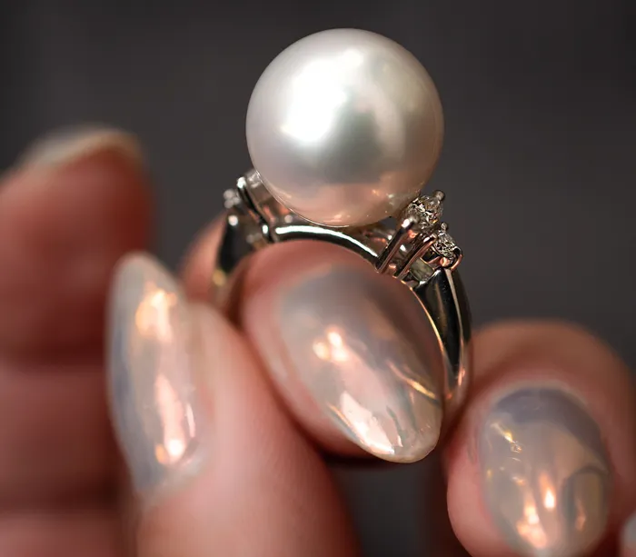 Rings Crown Jewels Coin Pearl Diamond Cocktail Ring