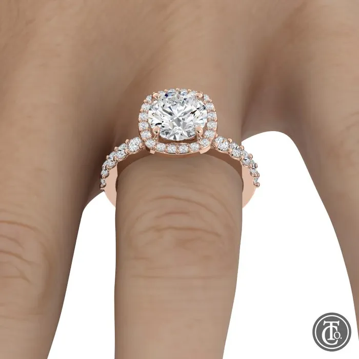 Rings Cushion Halo SemiMount Engagement Ring Thollot Co Rings Cushion Halo SemiMount Engagement Ring Thollot Co