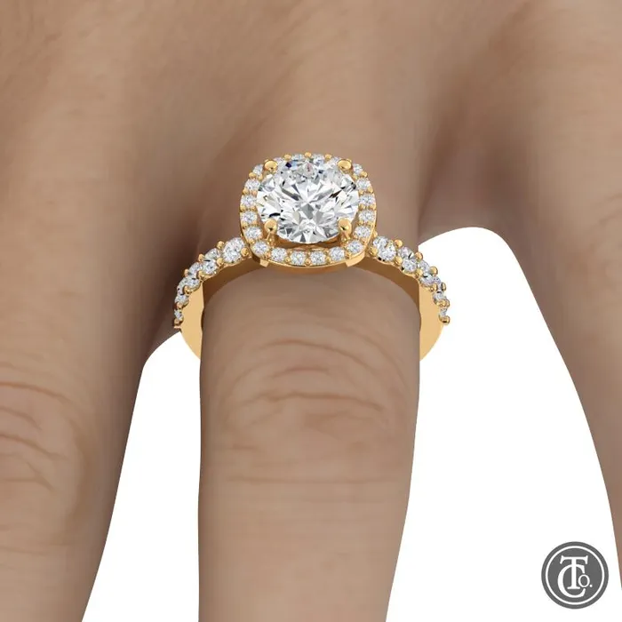 Rings Cushion Halo SemiMount Engagement Ring Thollot Co Rings Cushion Halo SemiMount Engagement Ring Thollot Co