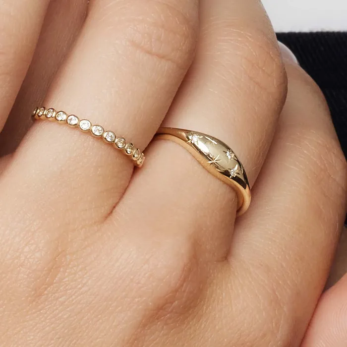 Rings Eline Rosina Diamond Dome Ring