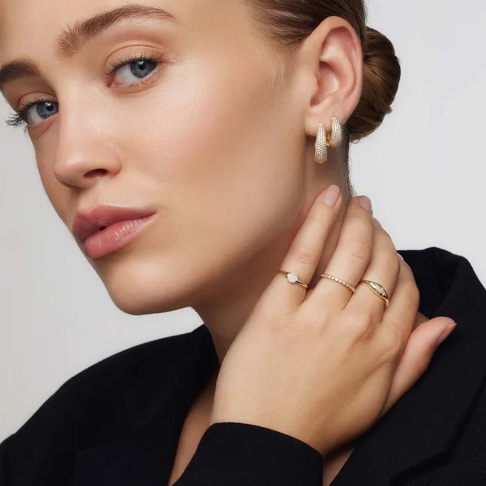 Rings Eline Rosina Diamond Dome Ring