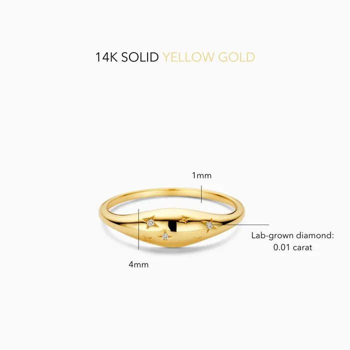 Rings Eline Rosina Diamond Dome Ring