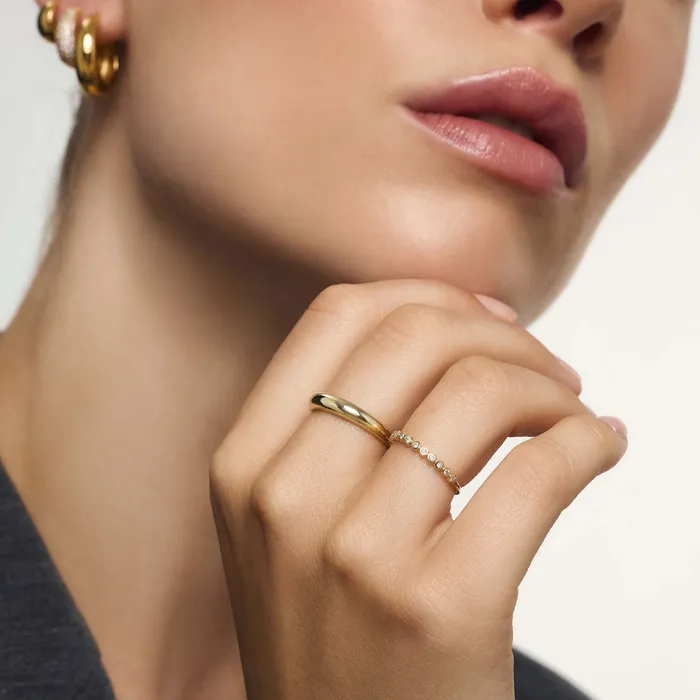 Rings Eline Rosina Midi Dome Ring Rings Eline Rosina Midi Dome Ring