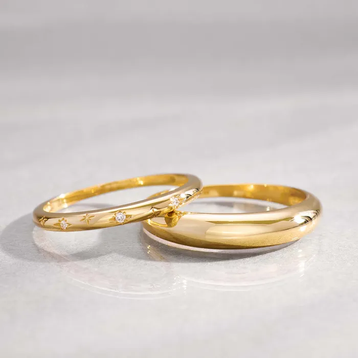 Rings Eline Rosina Midi Dome Ring Rings Eline Rosina Midi Dome Ring