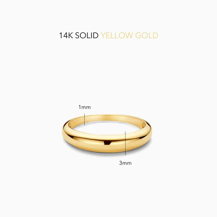 Rings Eline Rosina Midi Dome Ring Rings Eline Rosina Midi Dome Ring