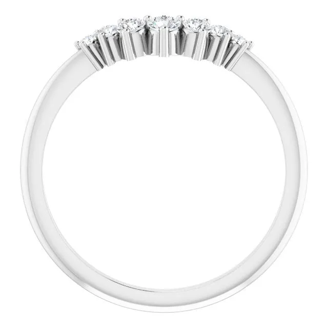 Rings Ever Ever 14K White Gold 20ctw Curved Tiara Style Diamond Wedding Band STULLER Rings Ever Ever 14K White Gold 20ctw Curved Tiara Style Diamond Wedding Band STULLER