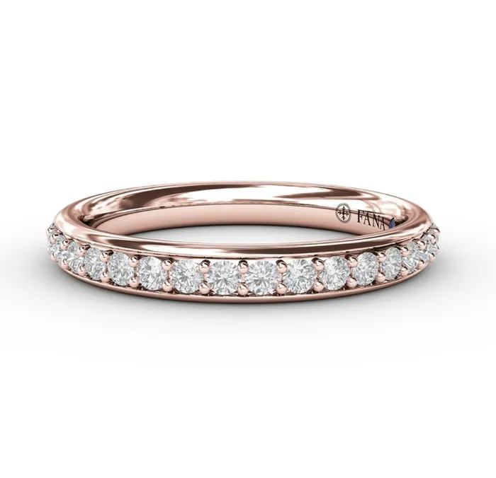 Rings FANA Fana 14K Rose Gold 032ctw Diamond Wedding Band