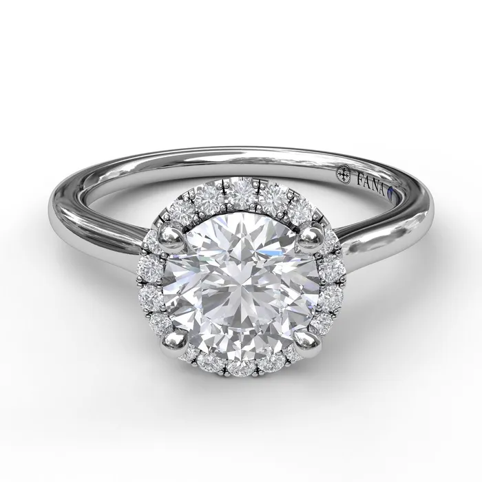Rings FANA Fana 14K White Gold 15ctw Round Halo Style Diamond SemiMount Engagement Ring Rings FANA Fana 14K White Gold 15ctw Round Halo Style Diamond SemiMount Engagement Ring