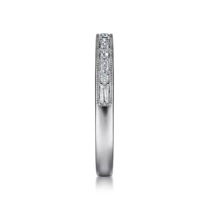 Rings GABRIEL CO Gabriel 14K White Gold 038ctw Diamond Wedding Band Rings GABRIEL CO Gabriel 14K White Gold 038ctw Diamond Wedding Band