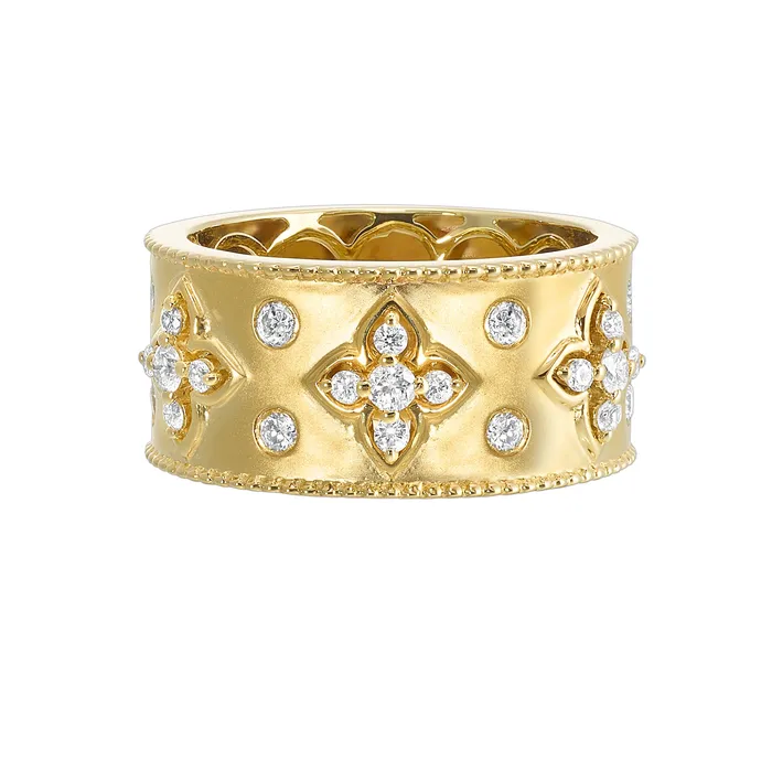 Rings GEMS ONE CORPRATION 14K Yellow Gold 50ctw Clover Diamond Fashion Ring Rings GEMS ONE CORPRATION 14K Yellow Gold 50ctw Clover Diamond Fashion Ring