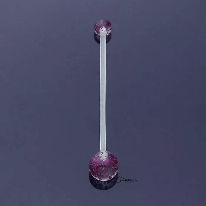 Rings Glitters Acrylic Balls Pregnancy Bioflex Belly Button Ring Purple Glitters Rings Glitters Acrylic Balls Pregnancy Bioflex Belly Button Ring Purple Glitters