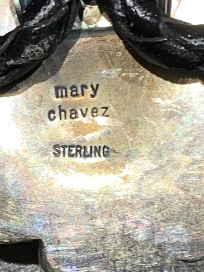 Rings Mary Chavez Mary Chavez Kewa Sterling Silver Turquoise Bolo