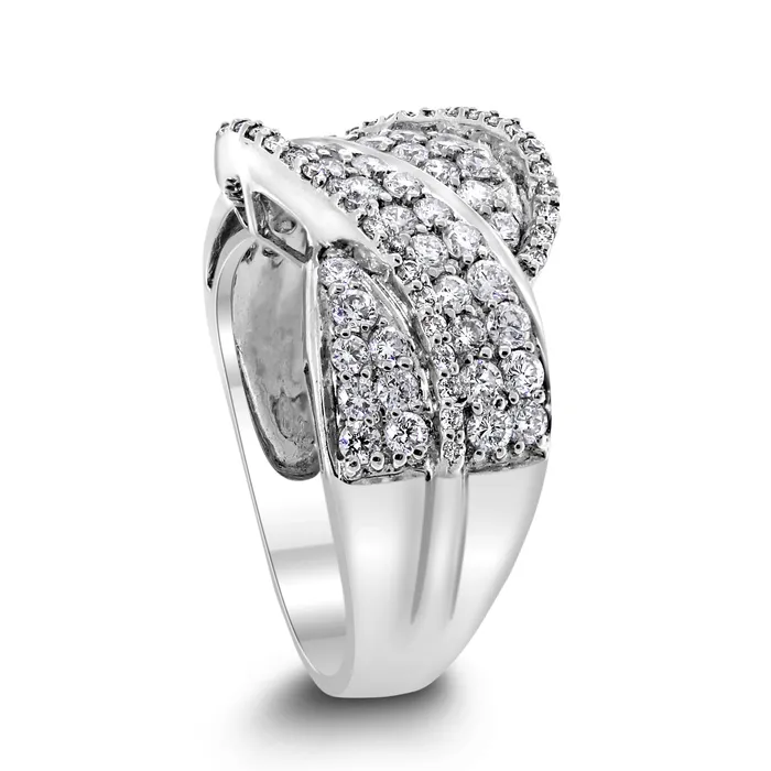 Rings Meera Diamond Band 140 ct Diamonds in White Gold Beauvince