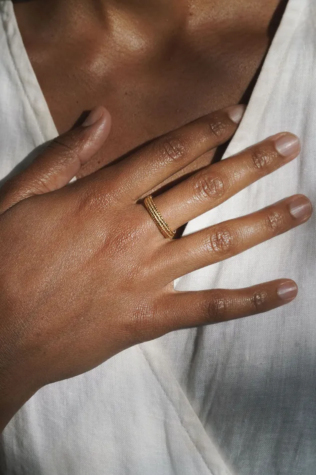 Rings Molly Debiak Of The Sea Ring Gold Vermeil