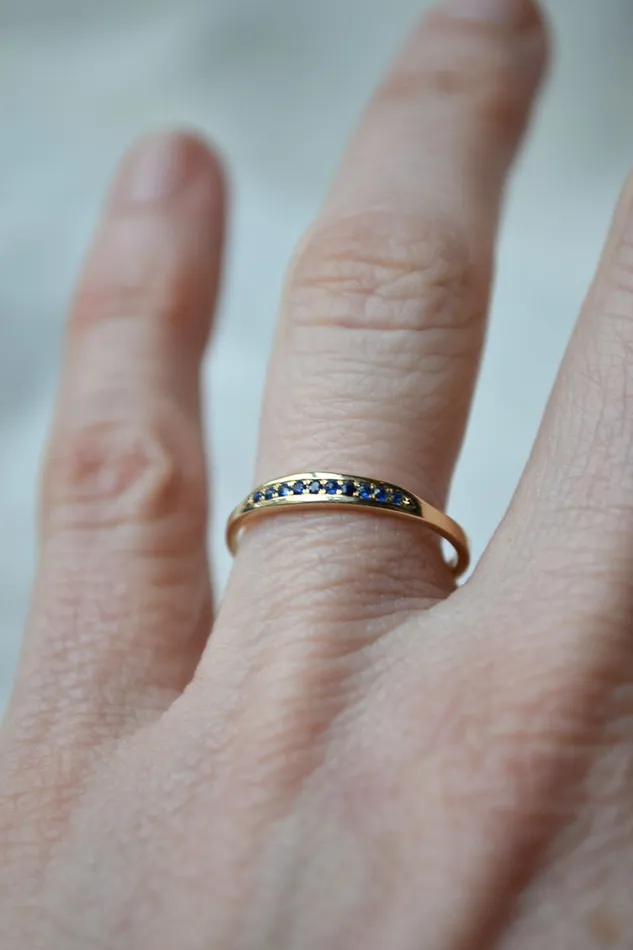 Rings Quarry Trouve Ring Blue Sapphires