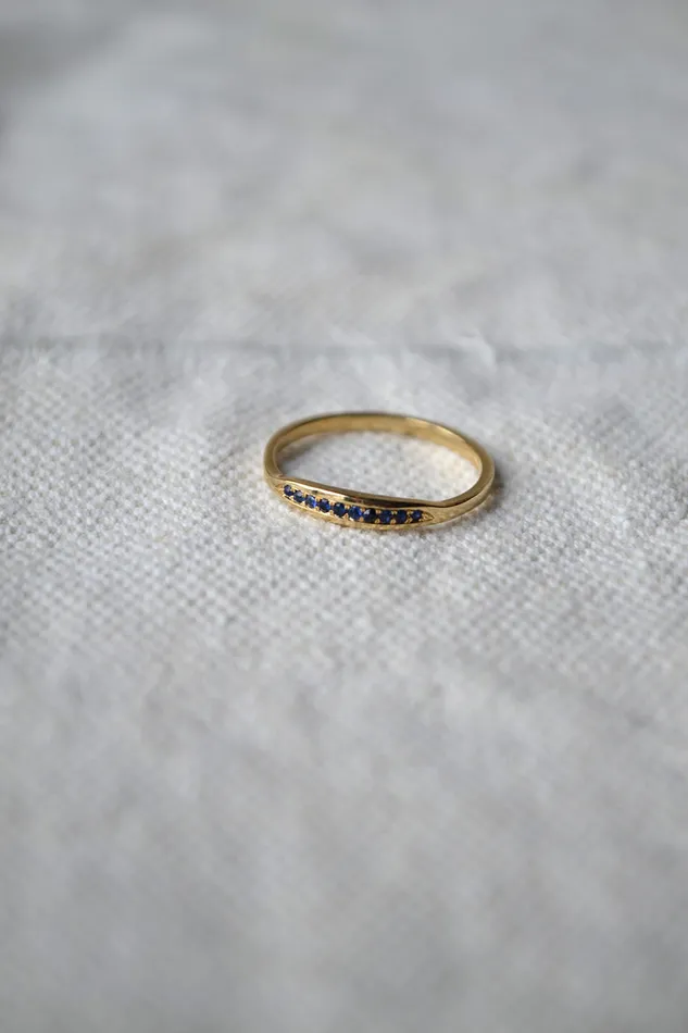 Rings Quarry Trouve Ring Blue Sapphires