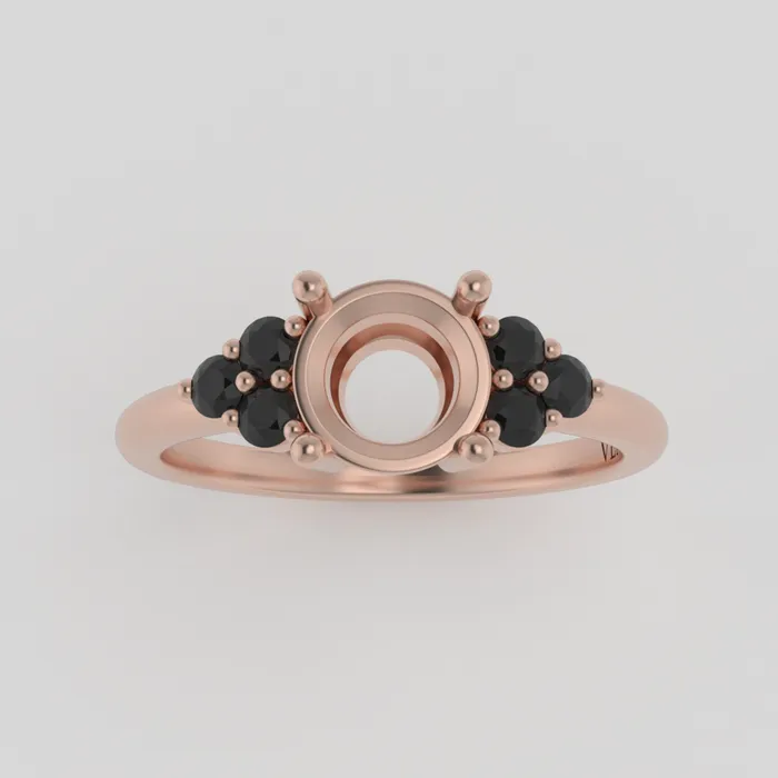Rings VENVS The Eclipse 14k Rose Size 6 Stone MG8 Cinque Ring Box Custom Engraving 0 Rings VENVS The Eclipse 14k Rose Size 6 Stone MG8 Cinque Ring Box Custom Engraving 0