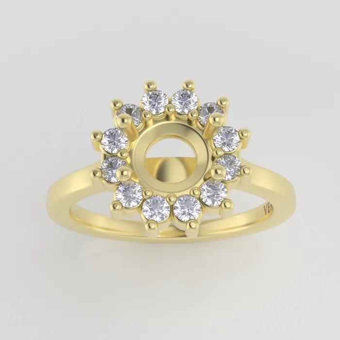 Rings VENVS The Soleil 18k Yellow Size 75 Stone EM19 Cinque Ring Box Custom Engraving 0 Rings VENVS The Soleil 18k Yellow Size 75 Stone EM19 Cinque Ring Box Custom Engraving 0