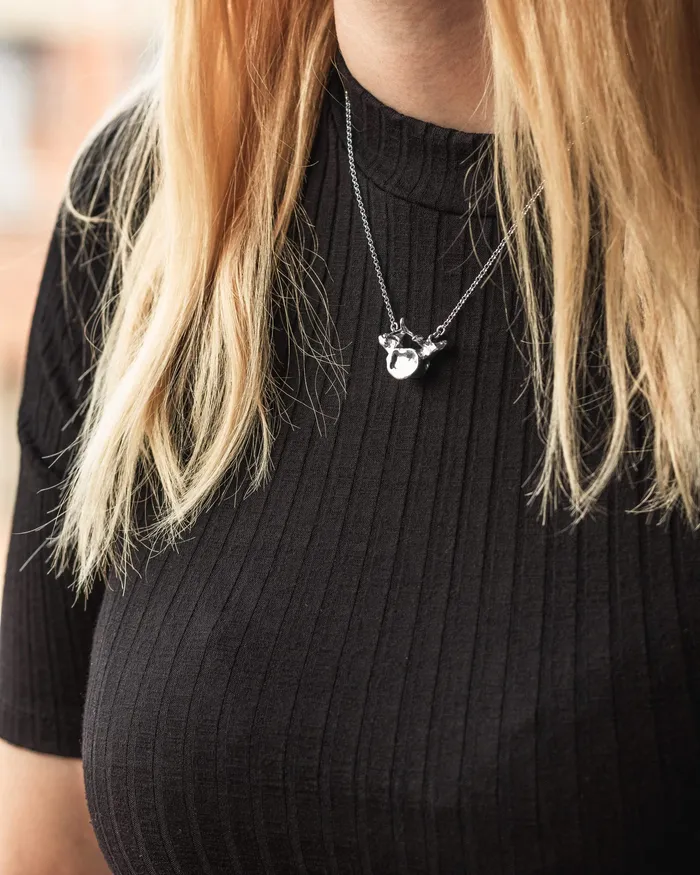 sciencejewelry1824 Necklaces lumbar vertebra necklace silver