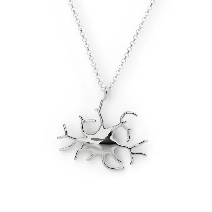 sciencejewelry1824 Necklaces melanocyte necklace silver