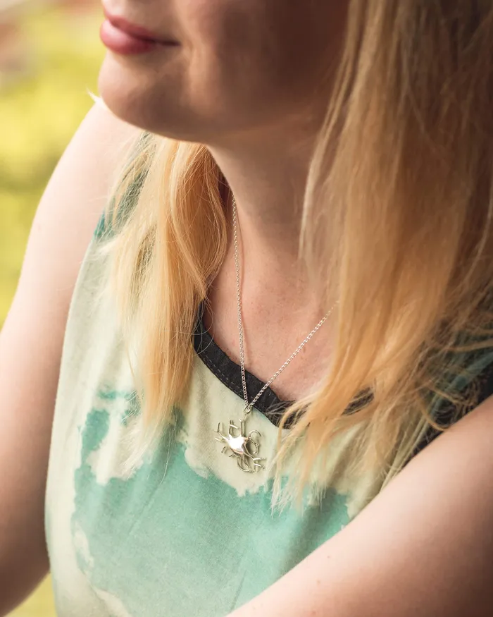 sciencejewelry1824 Necklaces melanocyte necklace silver