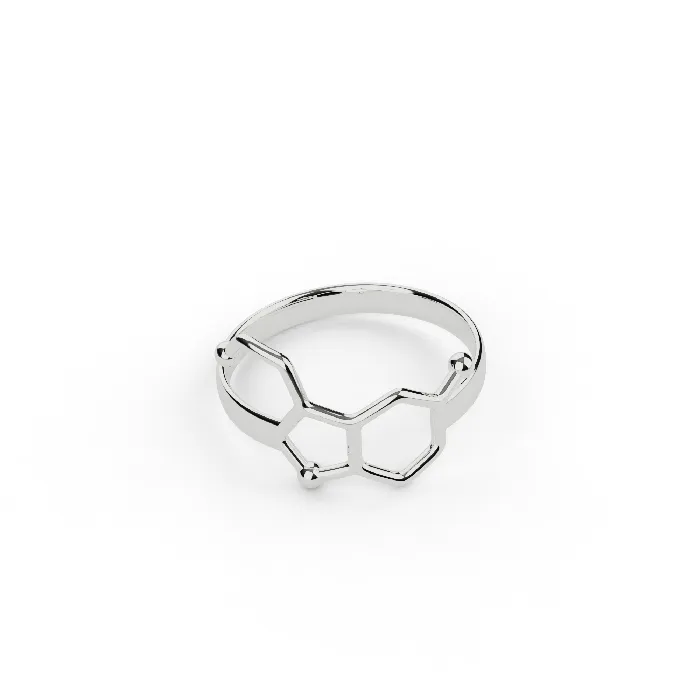 sciencejewelry1824 Rings serotonin ring silver