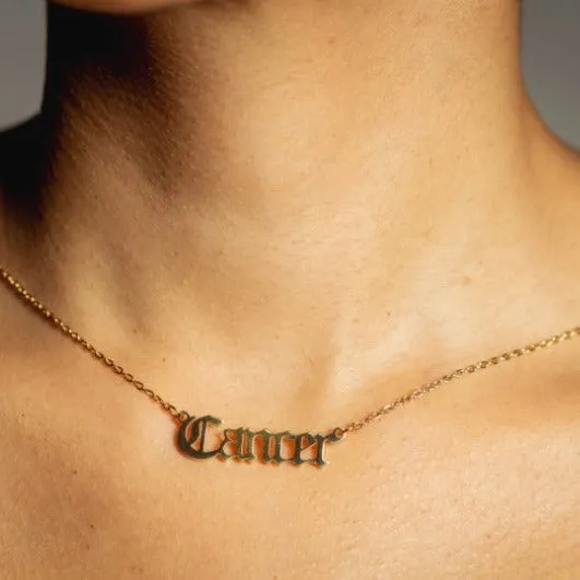 Seola Jewelry Necklaces Gold Zodiac Necklace