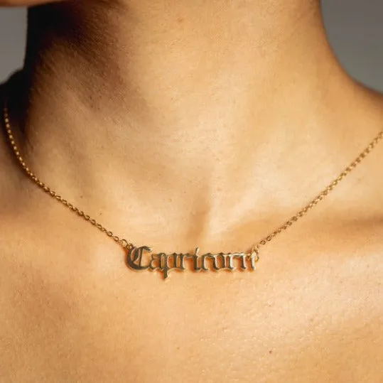 Seola Jewelry Necklaces Gold Zodiac Necklace
