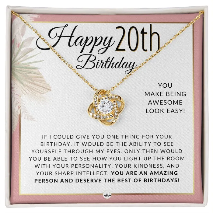 ShineOn Fulfillment 20th Birthday Gift For Her Necklace For 20 Year Old Beautiful Womans Birthday Pendant Jewelry Necklaces ShineOn Fulfillment 20th Birthday Gift For Her Necklace For 20 Year Old Beautiful Womans Birthday Pendant Jewelry Necklaces