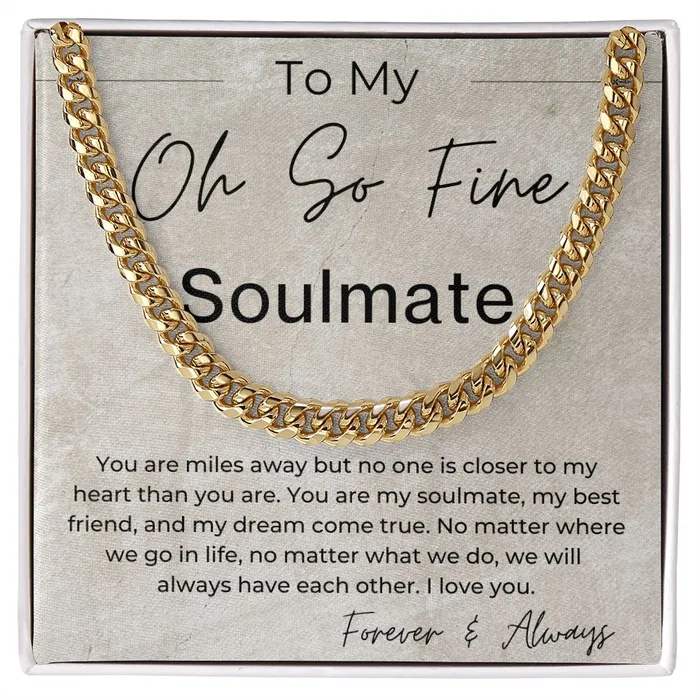 ShineOn Fulfillment Miles Apart Gift for Long Distance Soulmate Long Distance Relationship Gift Linked Chain Necklace Necklaces ShineOn Fulfillment Miles Apart Gift for Long Distance Soulmate Long Distance Relationship Gift Linked Chain Necklace Necklaces