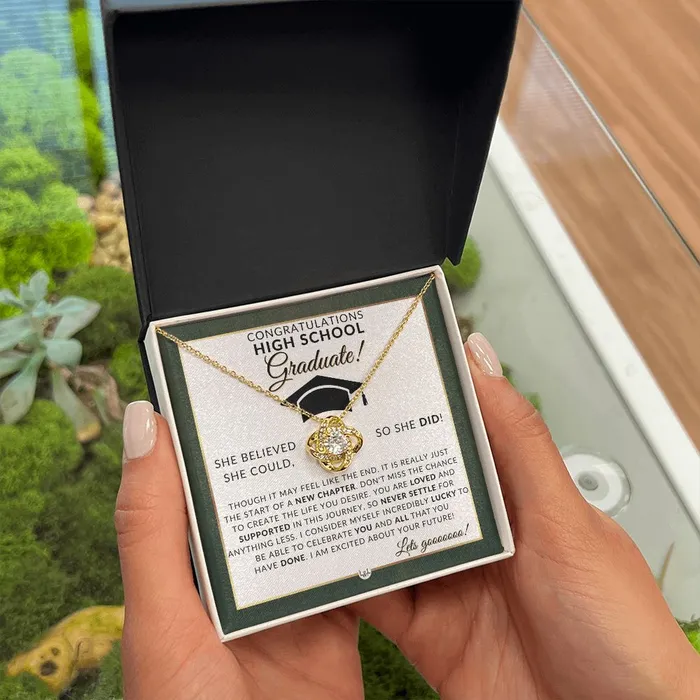 ShineOn Fulfillment Necklaces 2024 High School Grad Gifts For Her Meaningful Milestone Necklace 2024 HS Graduation Gift Idea For A Graduating Girl