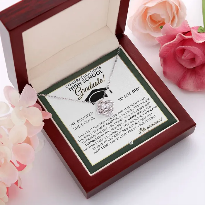 ShineOn Fulfillment Necklaces 2024 High School Grad Gifts For Her Meaningful Milestone Necklace 2024 HS Graduation Gift Idea For A Graduating Girl