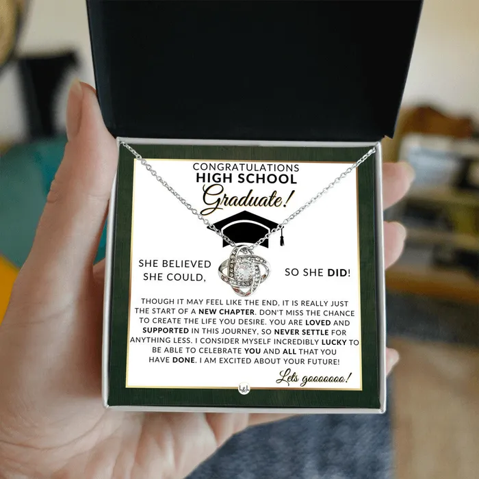 ShineOn Fulfillment Necklaces 2024 High School Grad Gifts For Her Meaningful Milestone Necklace 2024 HS Graduation Gift Idea For A Graduating Girl