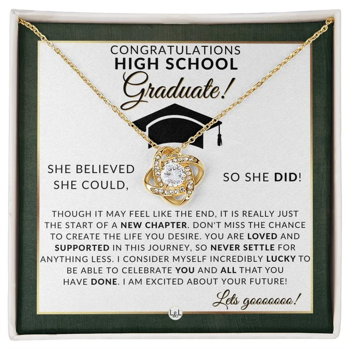 ShineOn Fulfillment Necklaces 2024 High School Grad Gifts For Her Meaningful Milestone Necklace 2024 HS Graduation Gift Idea For A Graduating Girl