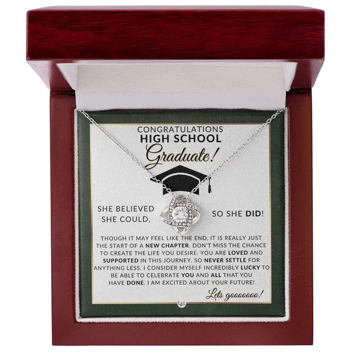 ShineOn Fulfillment Necklaces 2024 High School Grad Gifts For Her Meaningful Milestone Necklace 2024 HS Graduation Gift Idea For A Graduating Girl